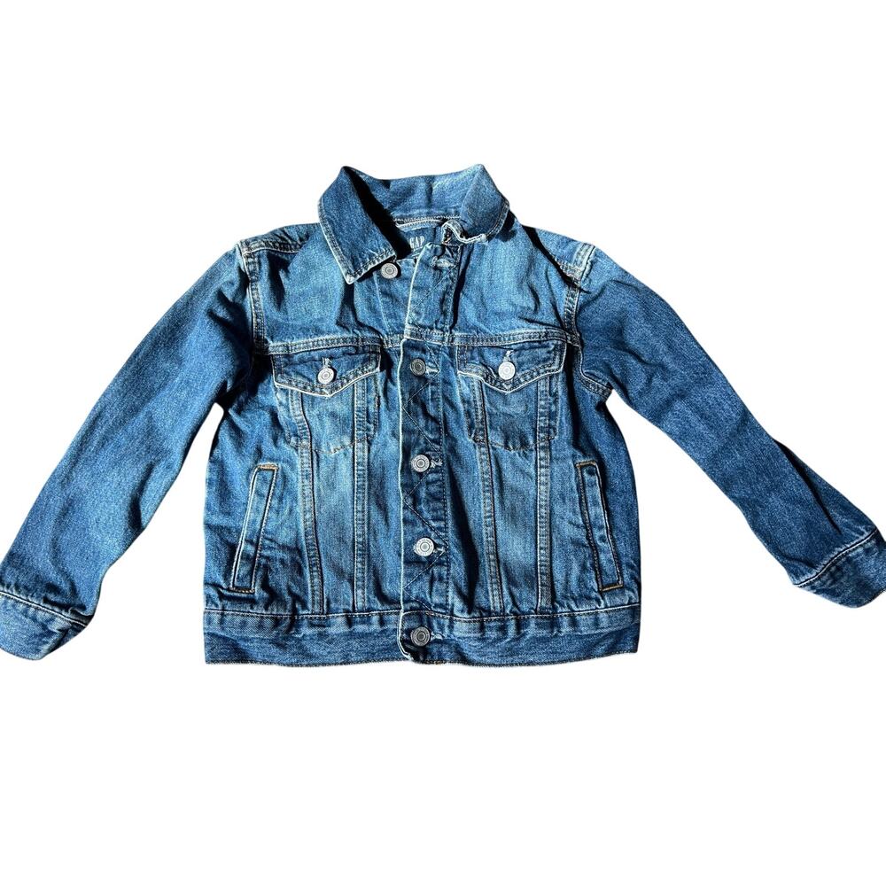 Boys Gap Denim Jacket, Small/8, Blue, Jean, 100% Cotton